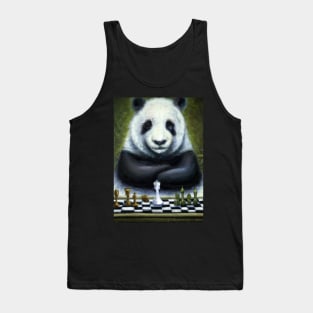 Panda Plays Chess Tank Top